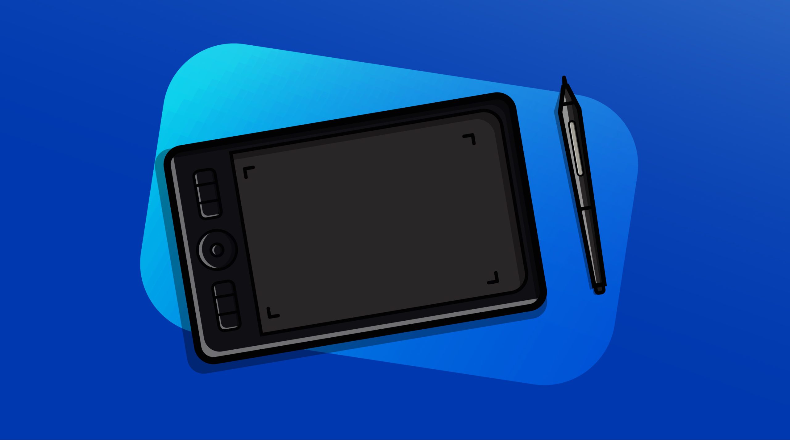 Pen tablets and displays for digital art drawing like on paper