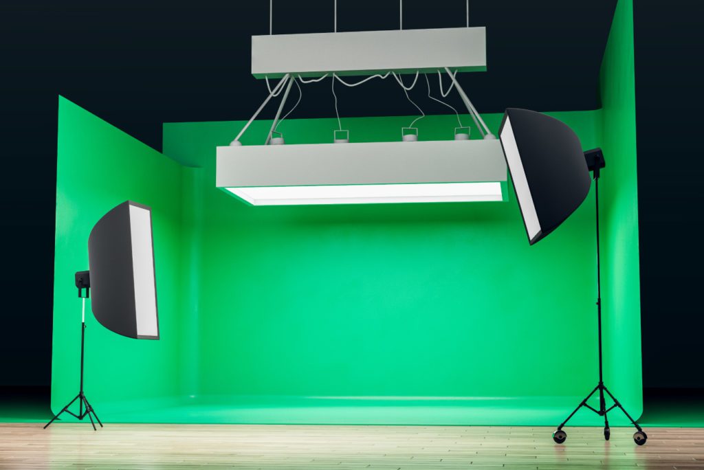 green screen recording setup