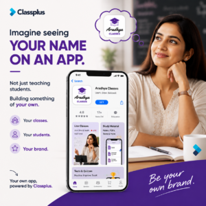 Classplus branded app for educators comparing online teaching platforms in India