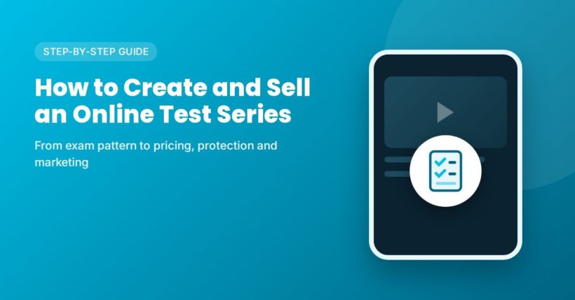 How to create and sell an online test series in India