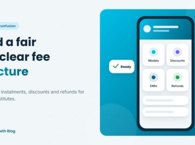 Coaching institute fee structure with fee models, discounts, instalments and refunds